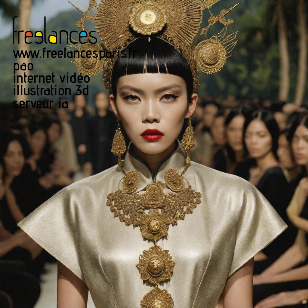 Pao mise en page internet vidéo illustration 3d serveur IA générative AI freelance paris studio de création magazines lde4ev00